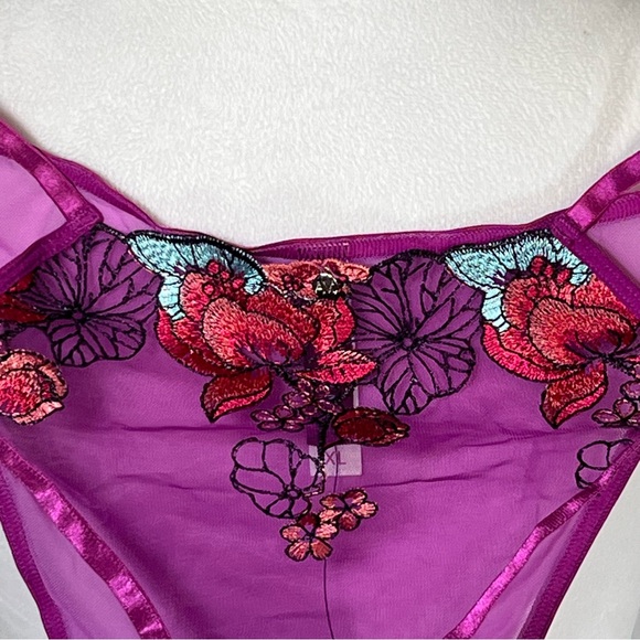 Adore Me Jayda Unlined Balconette Women's Bra & Panties Set Purple Size 36G/XL - Picture 10 of 14